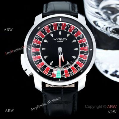 Swiss Copy Jacob and Co Roulette table Steel Watch Tourbillon Automatic